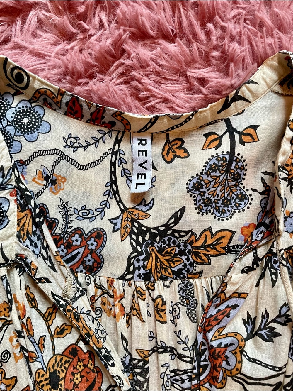 Revel Short Sleeve Floral Cotton Maxi Dress